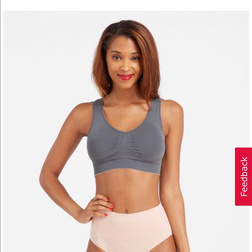 SPANX REVERSIBLE BRA ❤️ 1XL ❤️Grey/Vintage Rose